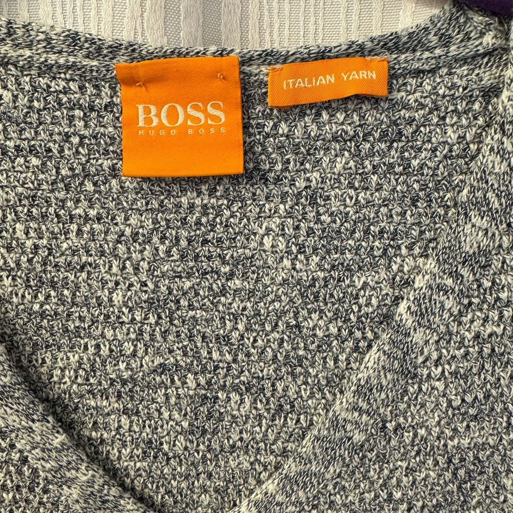 Gray V-Neck Sweater - image 3